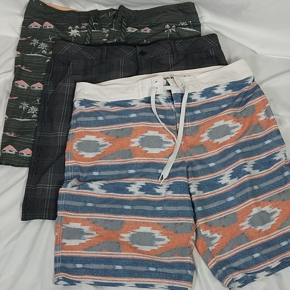 Men's Mossimo Swim Trunks Size 38 Set of 3